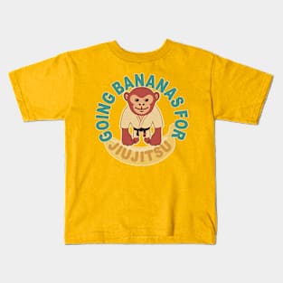 Going Bananas for Jiu Jitsu - Monkey stlye Kids T-Shirt